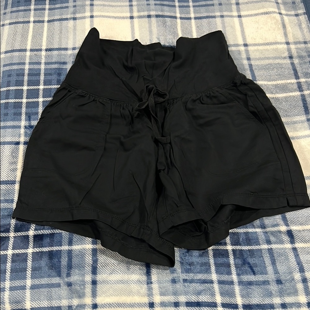 Black Women's Maternity Shorts